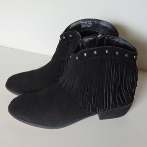 Minnetonka Bandera Ankle Boots - Suede Size 6.5